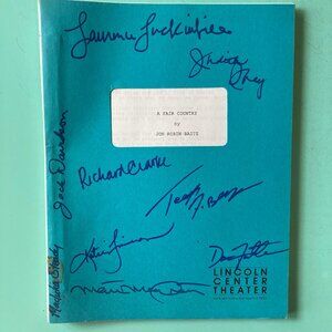 Cast Signed A Fair Country Script Dan Futterman Judith Ivey Laurence Luckinbill